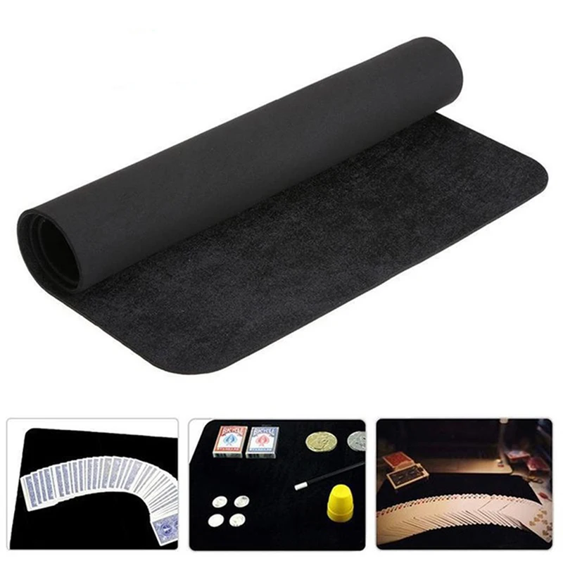 1 шт. черный Профессиональный альт саксофон покер карты палуба коврик Фокусы Маг