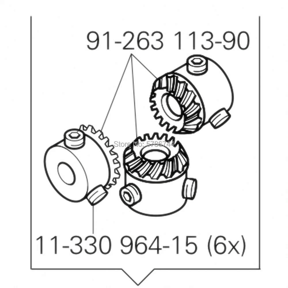 

Шестерня #91-263113-90 для обувной машины PFAFF 471491474591571574, MA591,MA571,MA574,ZOJE ZJ9610,ZJ9620,BSM9610,BSM9620 и т. д.