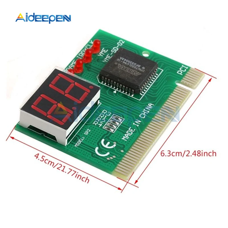 2-значный 4-разрядный планшет PCI Анализатор материнской платы Диагностический Тесты er Post Тесты карты с светодиодный цифровой Дисплей для ПК, ноутбука, настольного компьютера