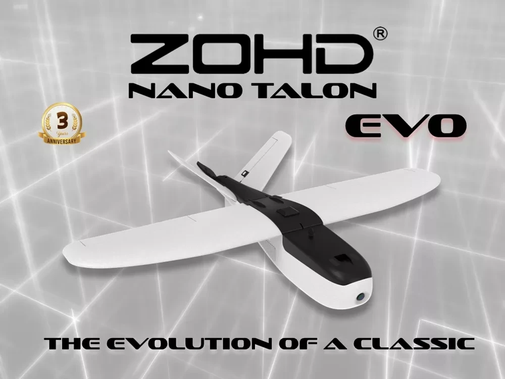 ZOHD Nano Talon EVO 860 мм размах крыльев AIO v-хвост EPP FPV крыло RC самолет PNP/С FPV готовой версии