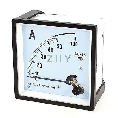 AC 0-50A Measuring Range Panel Mounting Ammeter Ampere Meter SQ-96 96mm x |