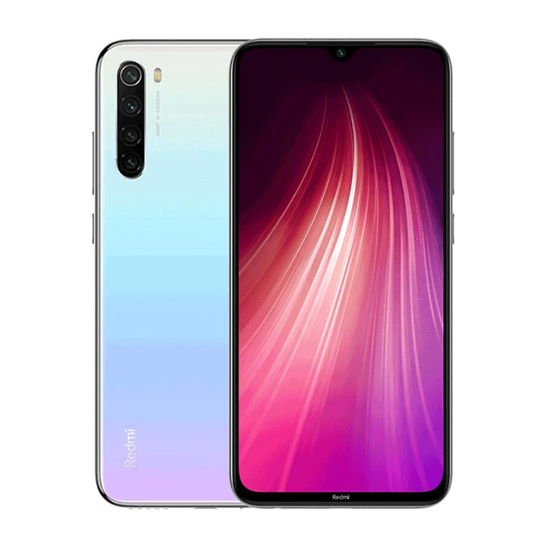 Мобильный телефон Xiaomi Redmi Note 8 с глобальной версией, 3 ГБ, 32 ГБ, 6,3 дюймов, 48мп, четыре камеры Snapdragon 665, 4000 мА/ч, 18 Вт, QC 3,0, смартфон - Цвет: White