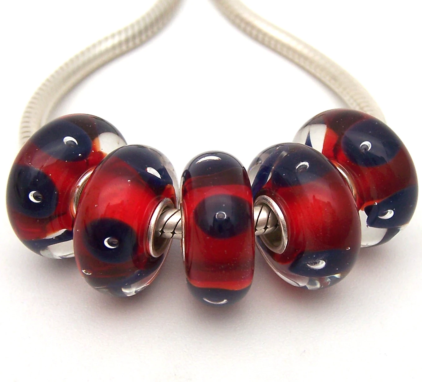 

JGWGT 1320 5X 100% Authenticity S925 Sterling Silver Beads Murano Glass beads Fit European Charms Bracelet diy jewelry Lampwork