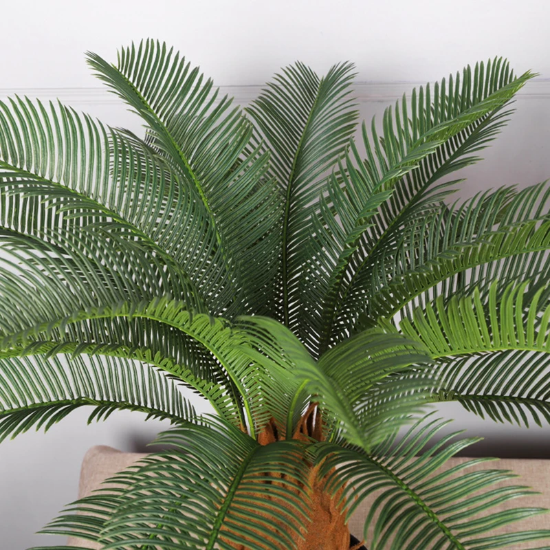 Pianta Artificiale Palma Areca 160 Cm – Finta Per Interni/Esterni, Con 12 Fronde, Vaso Con Base In Cemento, Realistica - 3