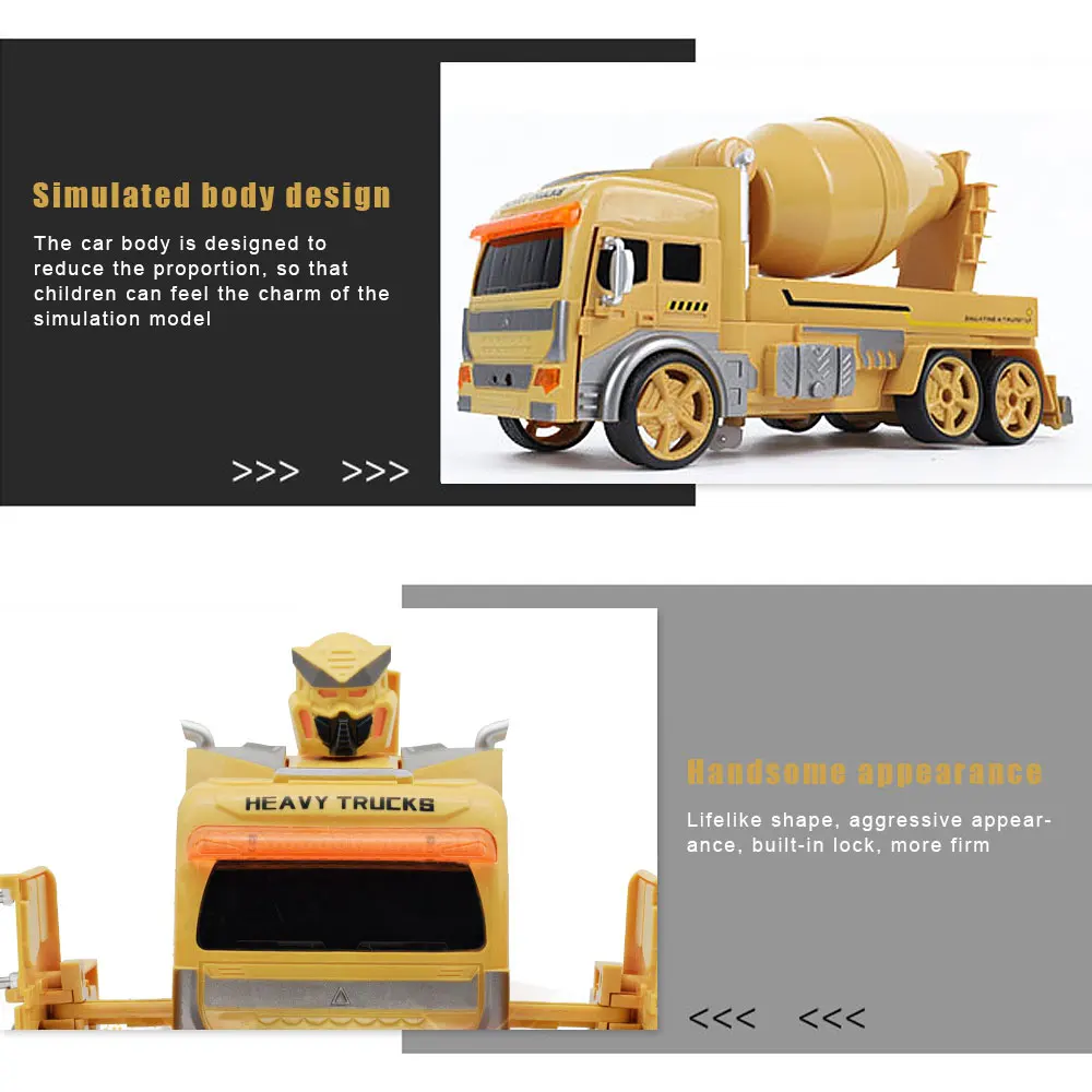 Детская Индукционная Игрушка RC Truck одна кнопка деформационная Инженерная машина трюк автомобиль часы Беспроводное управление RC игрушка для мальчиков Подарки