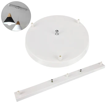 

DIY Ceiling Lamp Base Plate 3 Holes Chandeliers Light Fittings Round / Rectangular Lighting Accessories Pendant Lamp Base