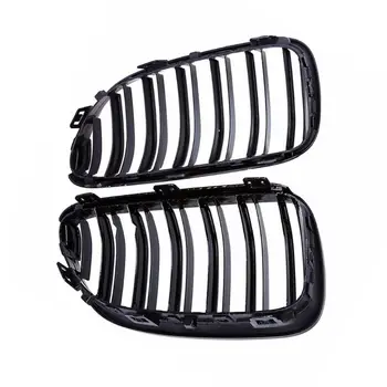 

2PCS Front Bumper Center Kidney Grille Grill for B-MW 3 Series E92 E93 10-14 270E