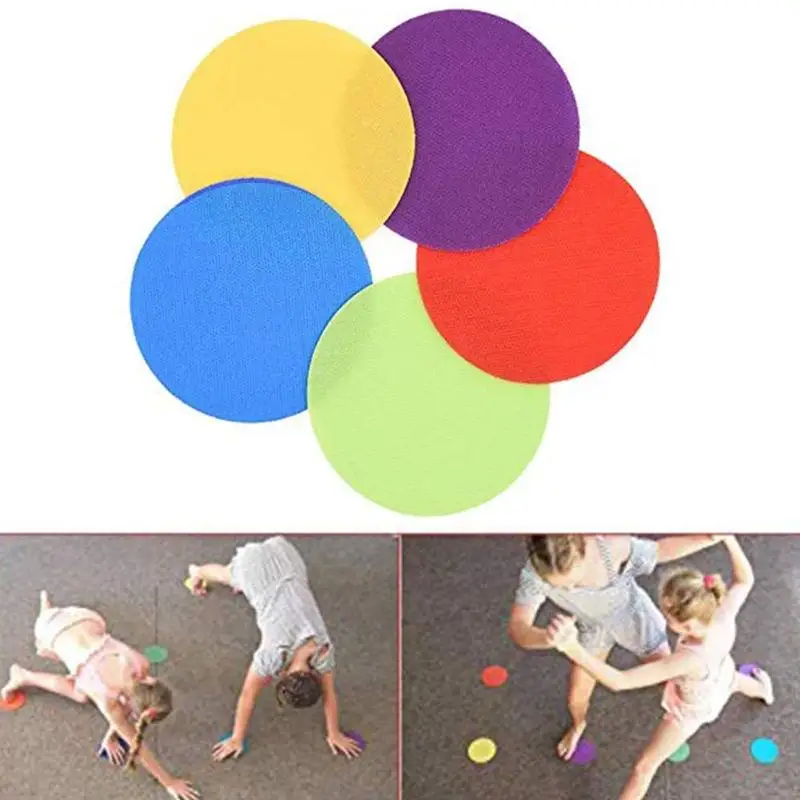 

30pcs Flat Spot Shape Marker Kids Game Training Tag Toy Educational Magic Floor Sticker