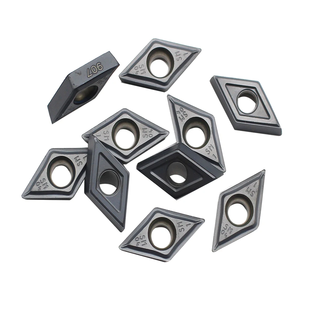

50pcs/100pcs DCMT11T304 32.51 SM IC907 Internal Turning Tool carbide inserts for cnc Lathe Cutter Tool turning Cutting Tools