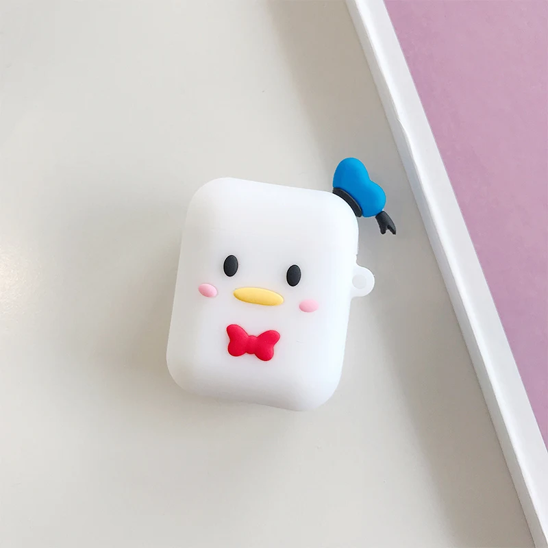 Силиконовый чехол для наушников для Apple Airpods 1 2, милый 3D мультяшный чехол для зарядки, чехол для наушников s для Airpods 2, полный защитный чехол - Цвет: style 10