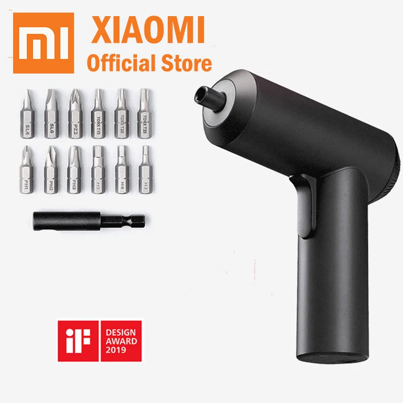 

In stock Xiaomi Mijia Cordless Design Electric Screwdriver Mini Portable 2000mah Rechargeable With 12Pcs S2 Screw Bits Home Tool