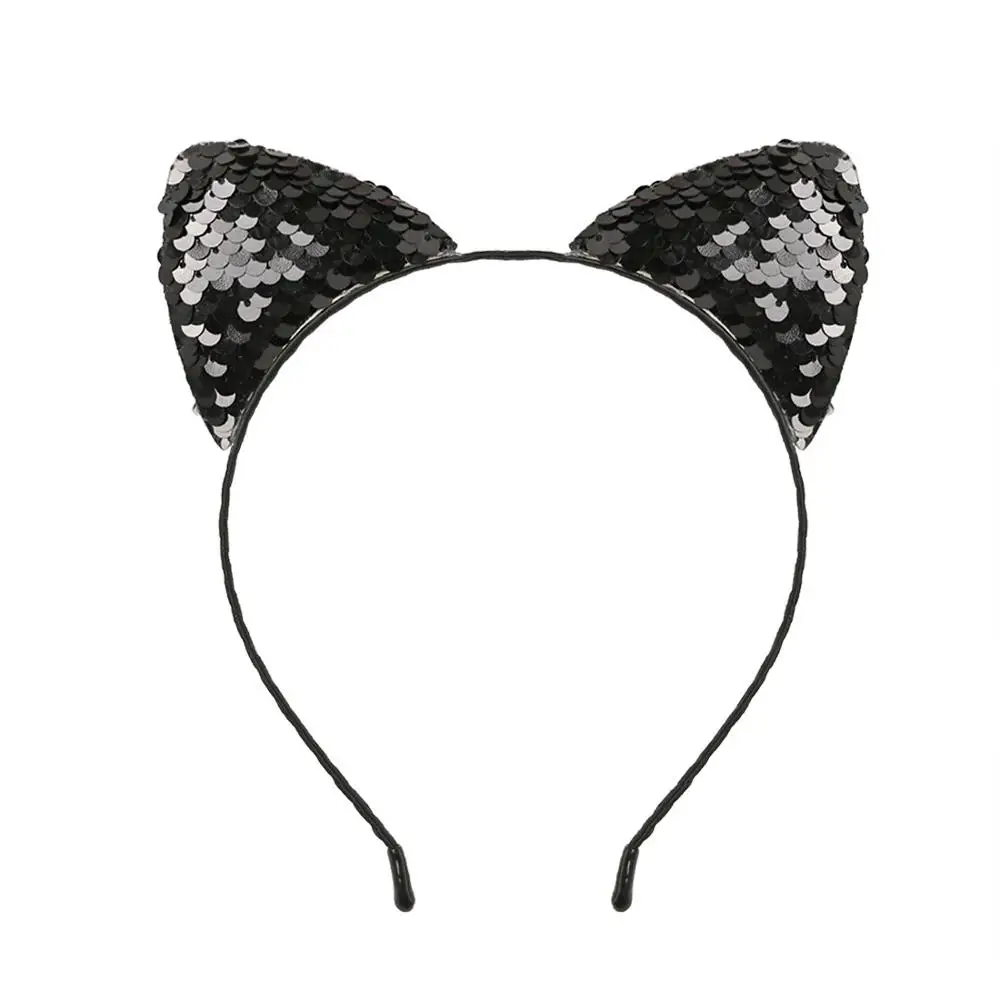 headband 6 Милая цепочка для девочек с блестками и кошачьими ушками, ювелирная повязка для волос, праздничный ободок, детский обруч с блестками для девочек, аксессуары для волос, 1 шт., 1 ord - Цвет: headband 6
