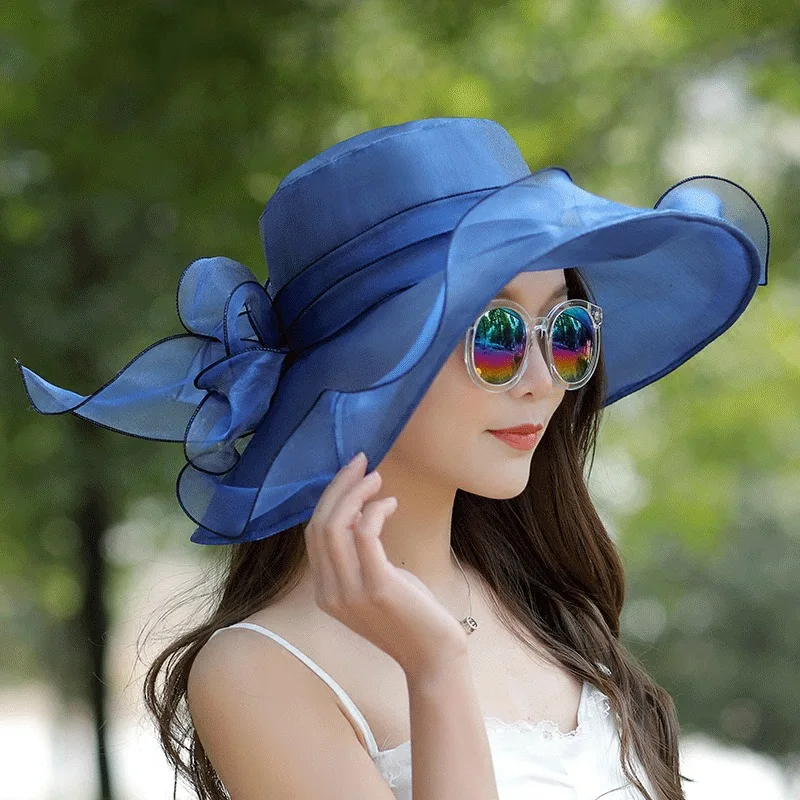 iPOGP Kentucky Derby Hat Wide Brim Flounce Cocktail Tea Party Bridal Dress Church Hat Mesh Net Veil Fashion 2019 iPOGP Kentucky Derby Hat Wide Brim Flounce Cocktail Tea Party Bridal Dress Church Hat Mesh Net Veil Fashion 2019