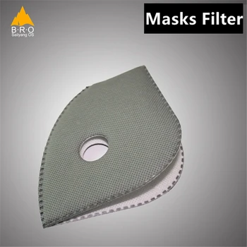 

6/10 pcs Masks Filter Activated Carbon PM2.5 Anti Fog Masks Bicycle Bike Cycling Dust Air Pollution Face Protection Mask Filter