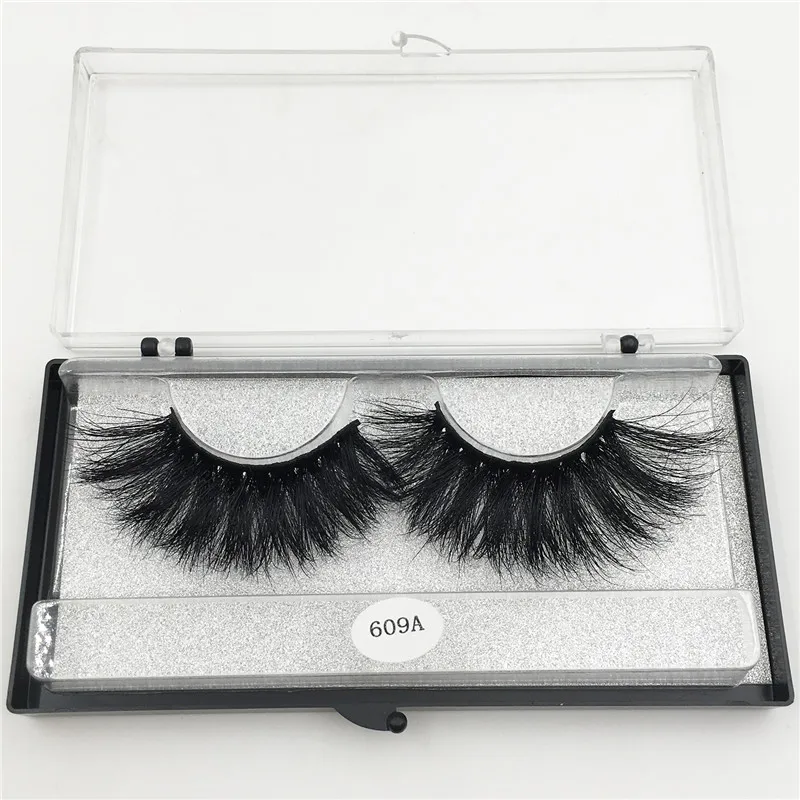 Красная сирена ресницы 25 мм ресницы ручной работы длинные пушистые драматические ресницы Maquiagens 3D норковые ресницы/норковые ресницы - Цвет: MZJ-609A