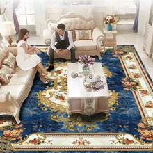 European living room carpet sofa coffee table cushion bedroom bedside carpet study office rectangular carpet tanie tanio CN (pochodzenie) finished product household 100 Finished carpet (yuan piece) Vacuum cleaner dry cleaner hand cleaner machine cleaner