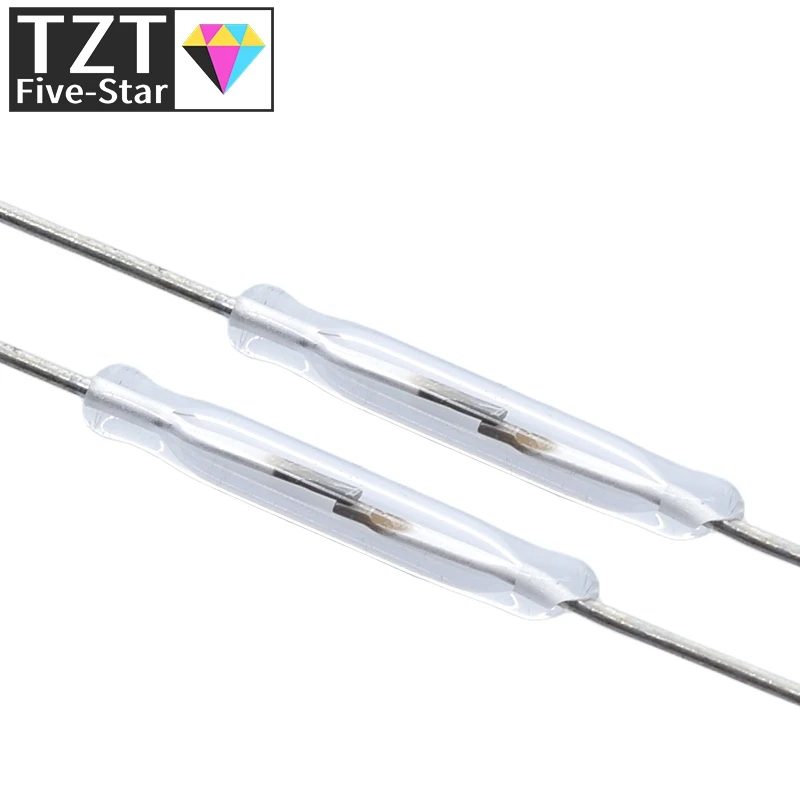 10pcs N/O Reed switch Magnetic Switch 2 * 14mm Normally Open Induction For Arduino | Электронные компоненты и