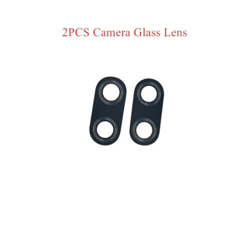 2pcs Camera Lens Для Xiaomi Redmi Note 7 задняя камера Стекло Объектив задняя камера стекло задняя крышка с металлической рамкой клей Замена Ремонт Запасные части - Цвет: 2pcs Camera Lens