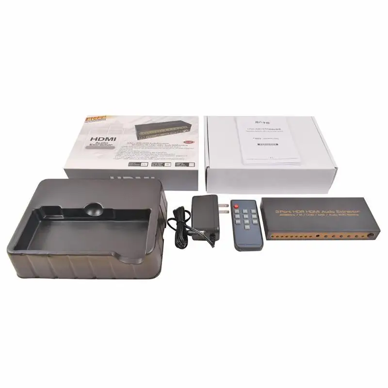 3 переключатель порта HDMI коммутатор 3x1 HDMI аудио экстрактор 4K x 2K HDMI переключатель сплиттер достижения синхронизированного разделения аудио выход