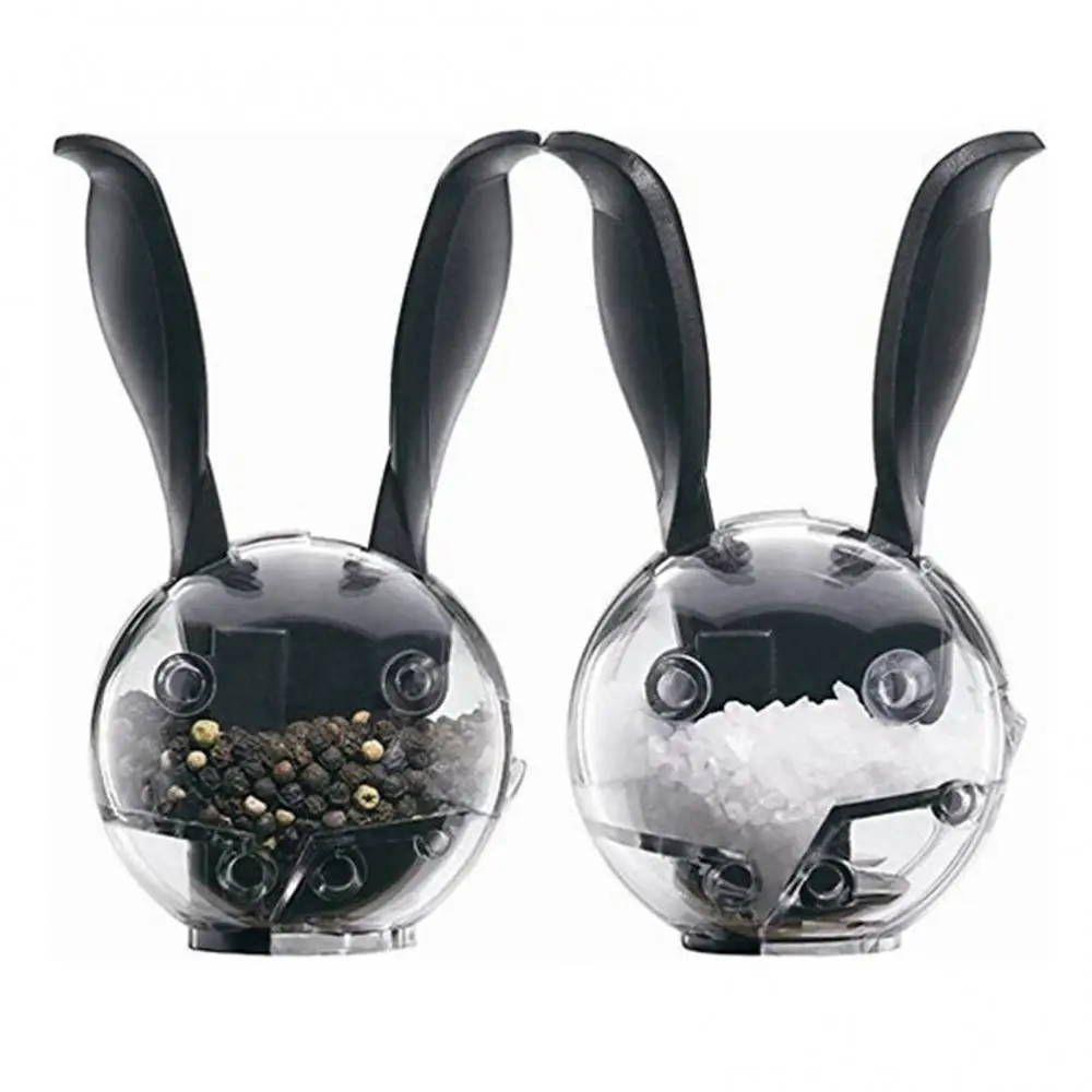 Pepper Mill Manual Mini Salt Pepper Mill Portable Rabbit Ears Ceramic Core Ball Grinder Kitchen Tools Gadgets
