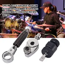 

WC99 Drum Set Pedal Stepping Hammer Spring Hook Matching Screw Parts Accessories Drum Set Pedal Stepping Hammer Spring Hook Matc