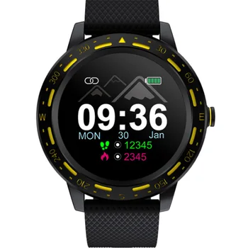 

S18 Full Sn Press Smart Watch Waterproof Men's and Women's Sports Record, Health Monitoring, Smart Reminder Bracelet(Black O