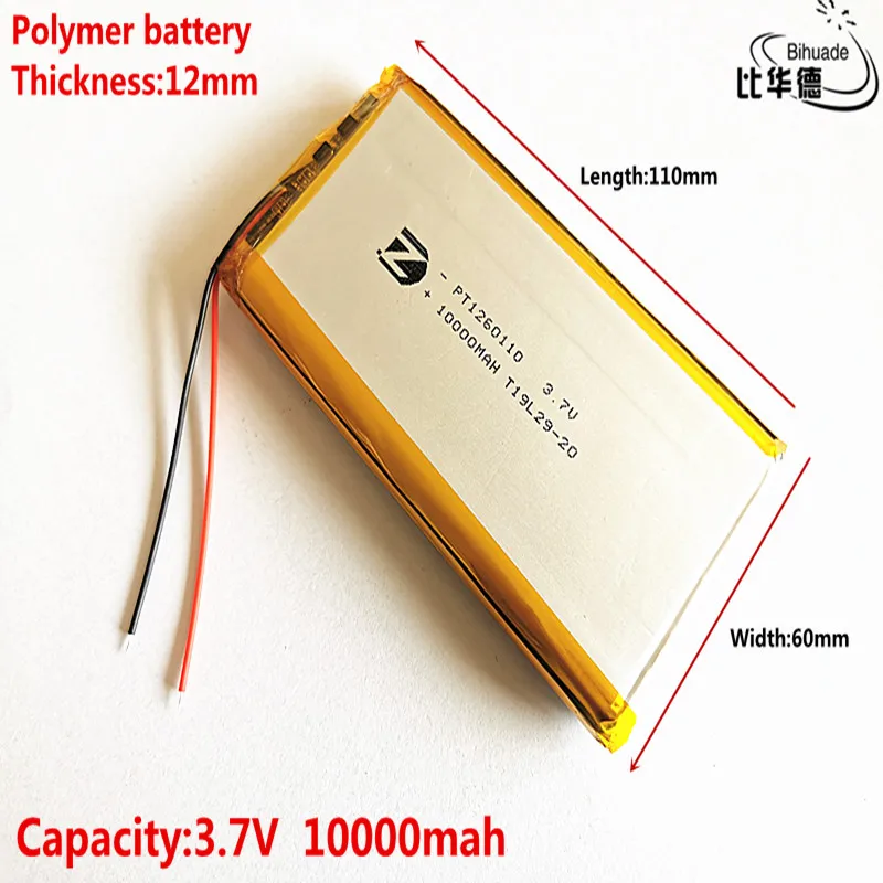 3.7V 10000mAH Polymer lithium ion battery for TOY POWER BANK GPS 1 set