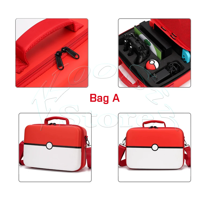 Nintend Nintendos Switch Accessories Pokemons Pokeball EVA Case Nitendo Cover Nintendoswitch Big Hand Bag for Nintendo Switch