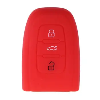 

2018 New 3 Button Silicon Key Folding Cover Fob Shell Holder For Audi A3 A4 A6 A8 TT Protector Car Key Case Bag
