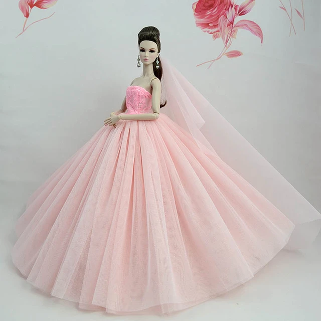 Off Shoulder Pink Barbie Dress In Organza – Panila Fashion