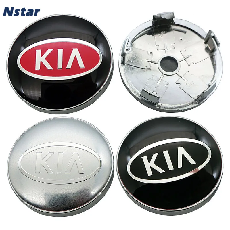 Nstar 4 шт. 60 мм (56 мм) для KIA автомобильные колпаков на колеса автомобиля украшения