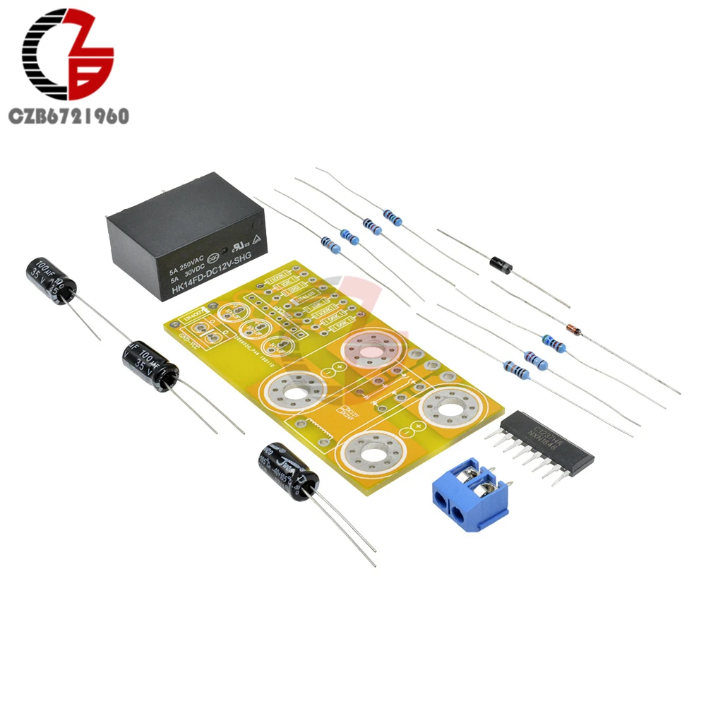 Наборы для самостоятельной сборки, защита динамика, переменный ток 12 В, двойное реле, задержка времени, автоматический сброс для Hi-Fi стерео усилителя мощности, сабвуфера