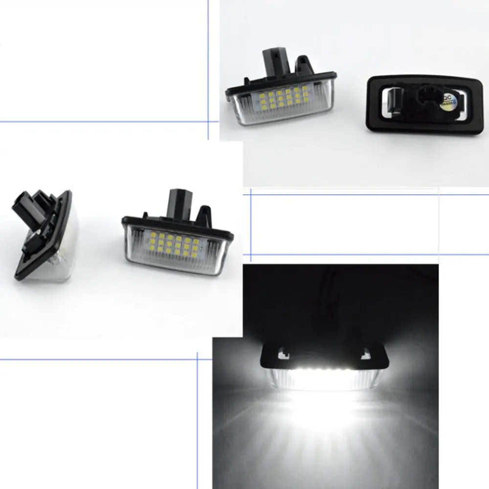 2 шт. 12V 18LED автомобиля Подсветка регистрационного номера SMD замена для Защитные чехлы для сидений, сшитые специально для Toyota Corolla Автомобильная сигнальная лампа новая 68*23*42 мм N6