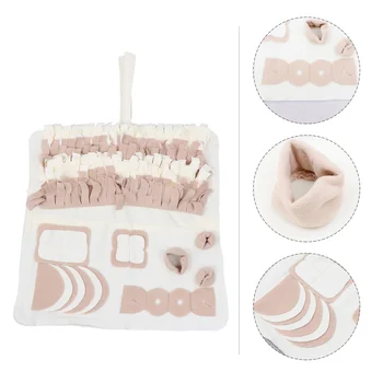 

1Pc Dog Nose Work Plush Mat Pet Snuffle Mat Stress Release Breed Foraging Skill Pet Feeding Mat Training Pad