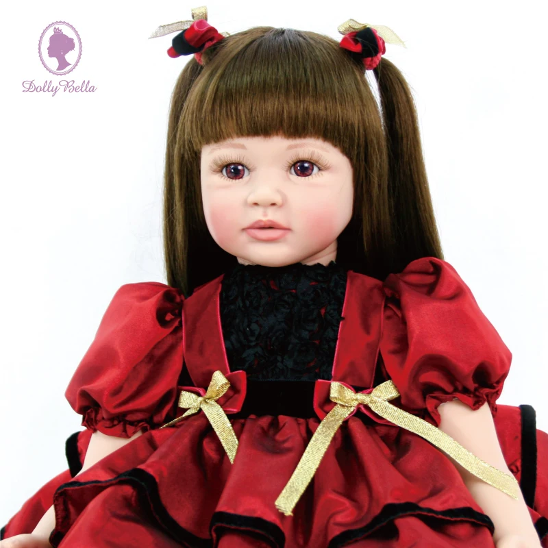 

60cm Silicone Head Arm legs With Clothing Body Lifelike Reborn Baby The Best Vinyl Doll Is Intended For Collectors Deeply Belie