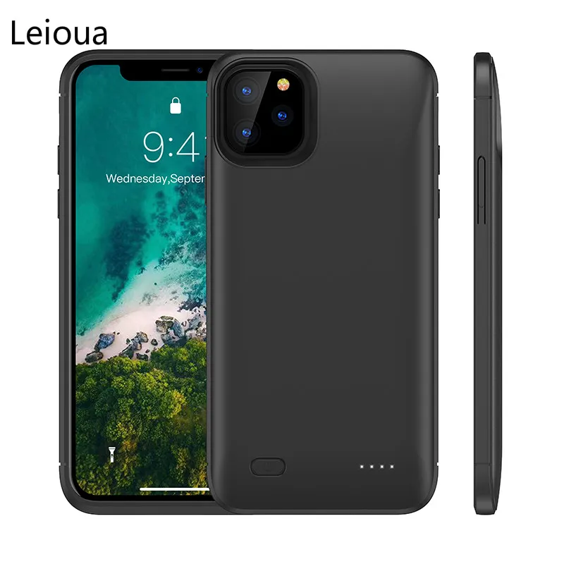 Leiouna 6200 мАч Зарядка батарея чехол для iphone 11 зарядное устройство Банк питания телефон батарея банк питания чехол для iphone 11Pro 11Pro Max