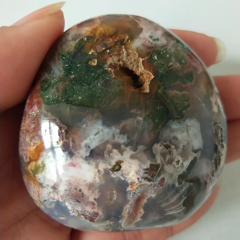 Натуральные камни морская яшма пальмовые камни игрушки маленькие камни и кристаллы целебный кристалл - Цвет: A020        128g