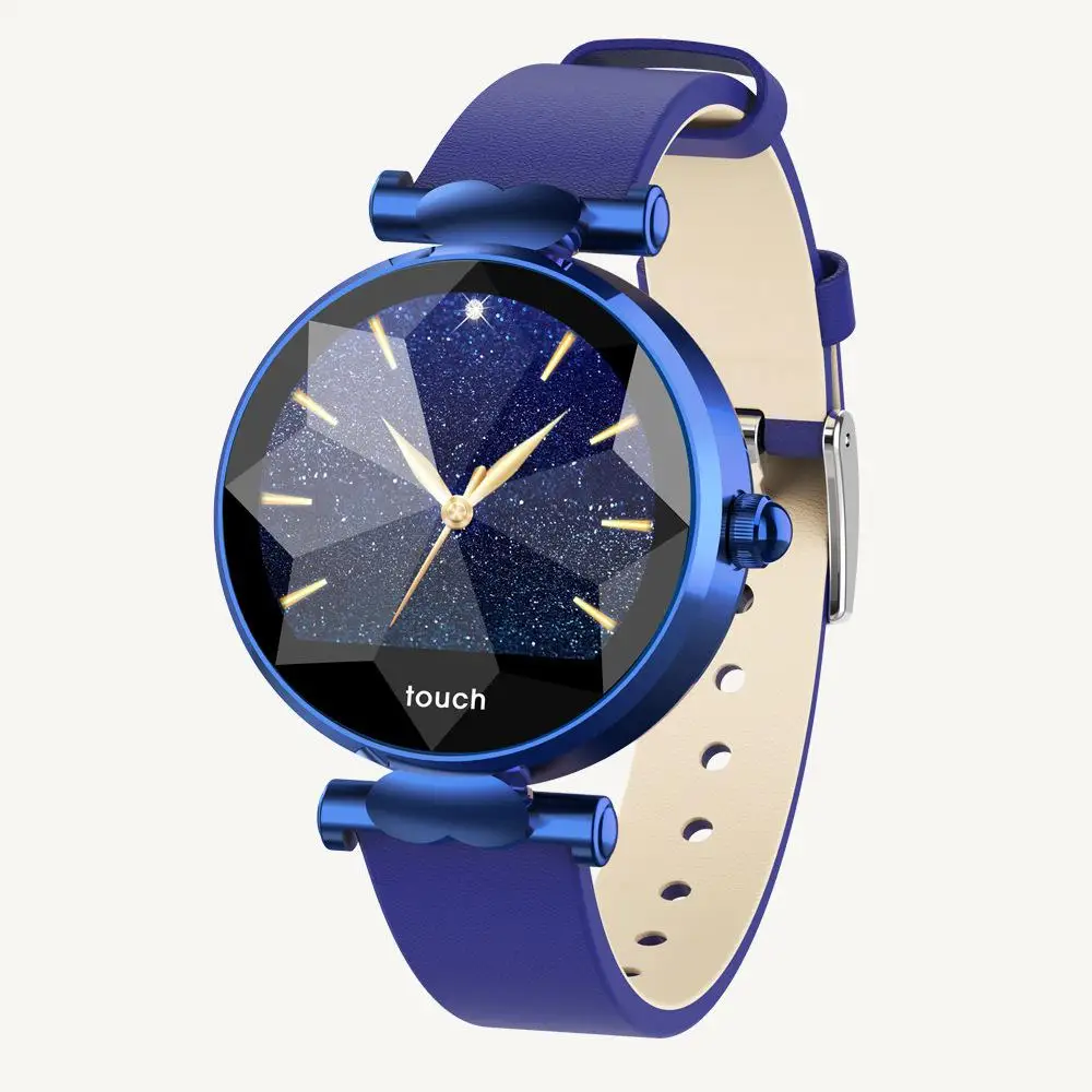 Blue band blue frame DishyKooker для женщин Модный Цветной дисплей умный Браслет спортивный браслет кровяное давление трекер сна шагомер - Цвет: Blue band blue frame