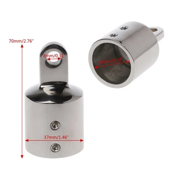 

Double screw Stainless Bimini Top Eye End Cap For 1.18'' Pipe Marine Boat Yacht G99F