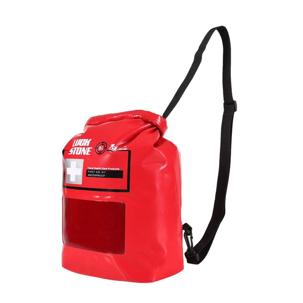 8L Waterproof Empty First Aid Kit Dry Bag For Camping Kayaking Canoe Travel