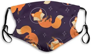 Galaxy Vos Fantastic Animal Astronaut In Ruimte Stof Gezichtsmasker Verstelbare Mond Masker Balaclava Bandana Met Filter Papier Galaxy Vos Fantastic Animal Astronaut In Ruimte Stof Gezichtsmasker Verstelbare Mond Masker Balaclava Bandana Met Filter Papier