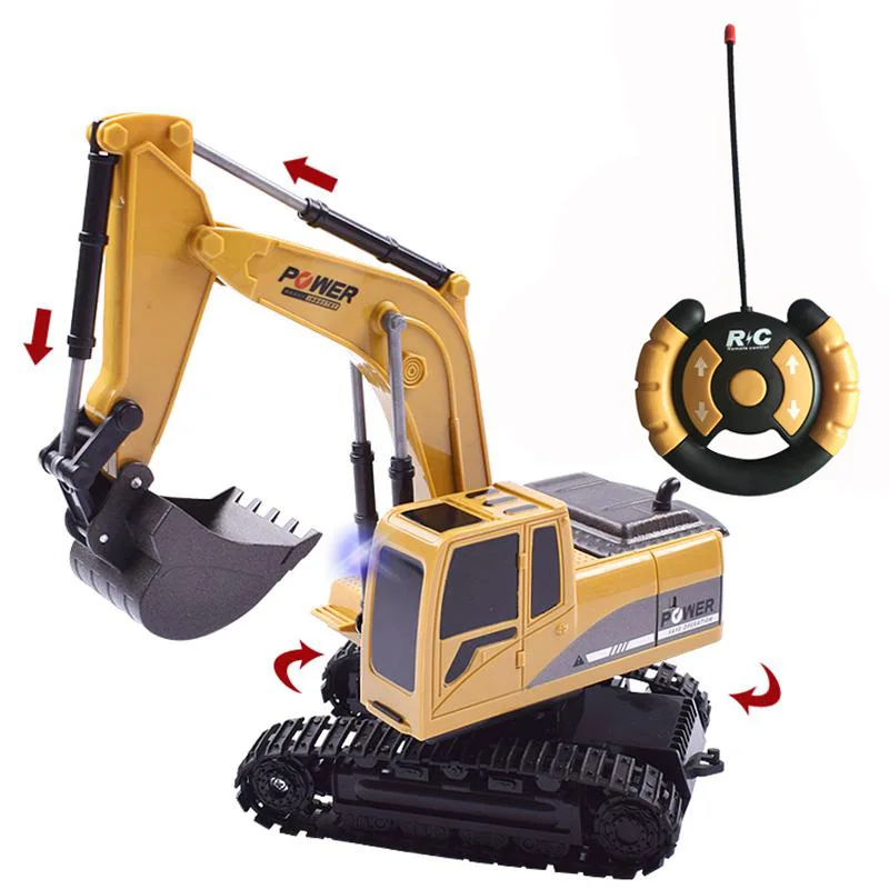 

Cross Border Hot Selling Alloy Remote Control Car Engineering Vehicle Excavator People CHILDREN'S Toy-Dig Cut