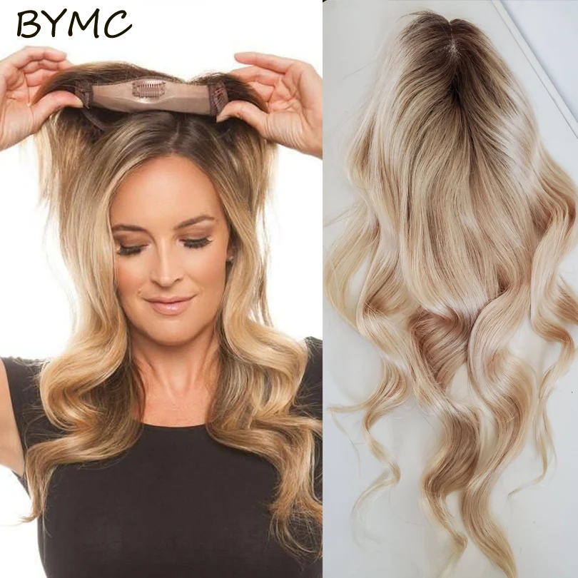 8*15cm respirável, base mono pu com clipe peça no cabelo toupee remy
