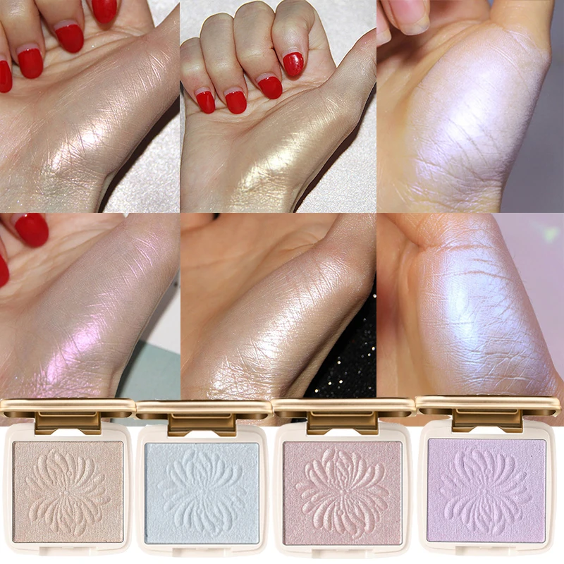 

Eye Shadow Shimmer Satin High Lighter Powder Single Color Make Up Brighten Glow Pink Gold Eyes Cosmetics Eyeshadow