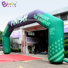 Бинго®11,8*5,5 м высокая воздушная дутая финишная линия Арка ворота надувной цикл/марафон Гонки спортивных событий дисплей