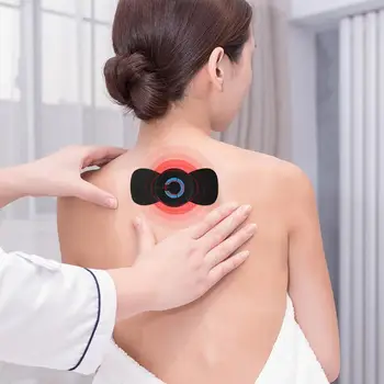 

Mini EMS Electric Neck Cervical Vertebra Massager Body Massage Patch Pad Relax Muscle Pain Relief Office Tools