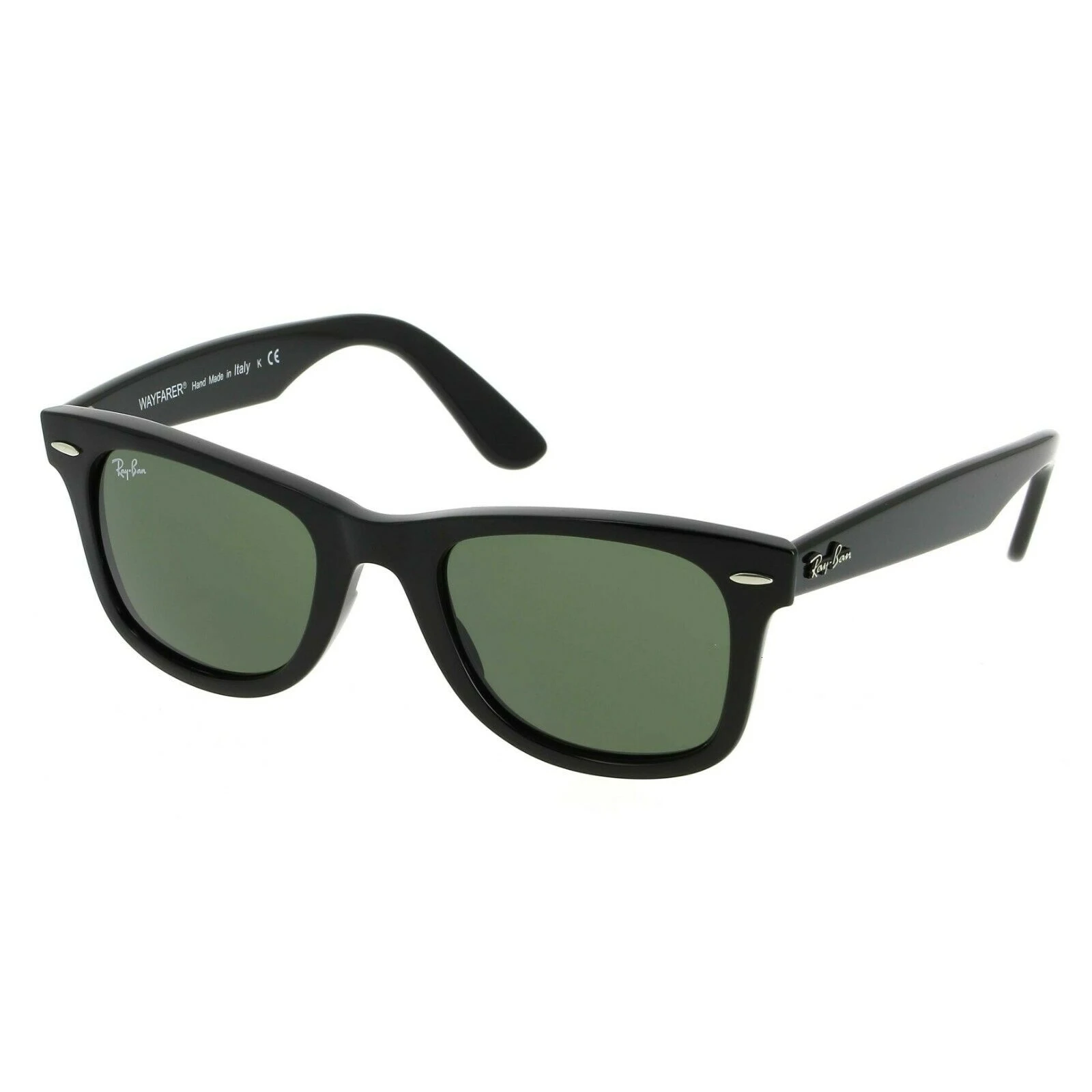 Солнцезащитные гафы Ray Ban RB4340 WAYFARER 601 черный/зеленый|Солнцезащитные очки для