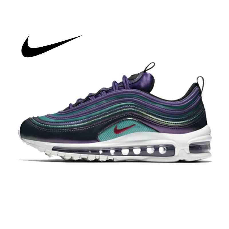Оригинальные подлинные женские кроссовки для бега от Nike Air Max 97 амортизирующие