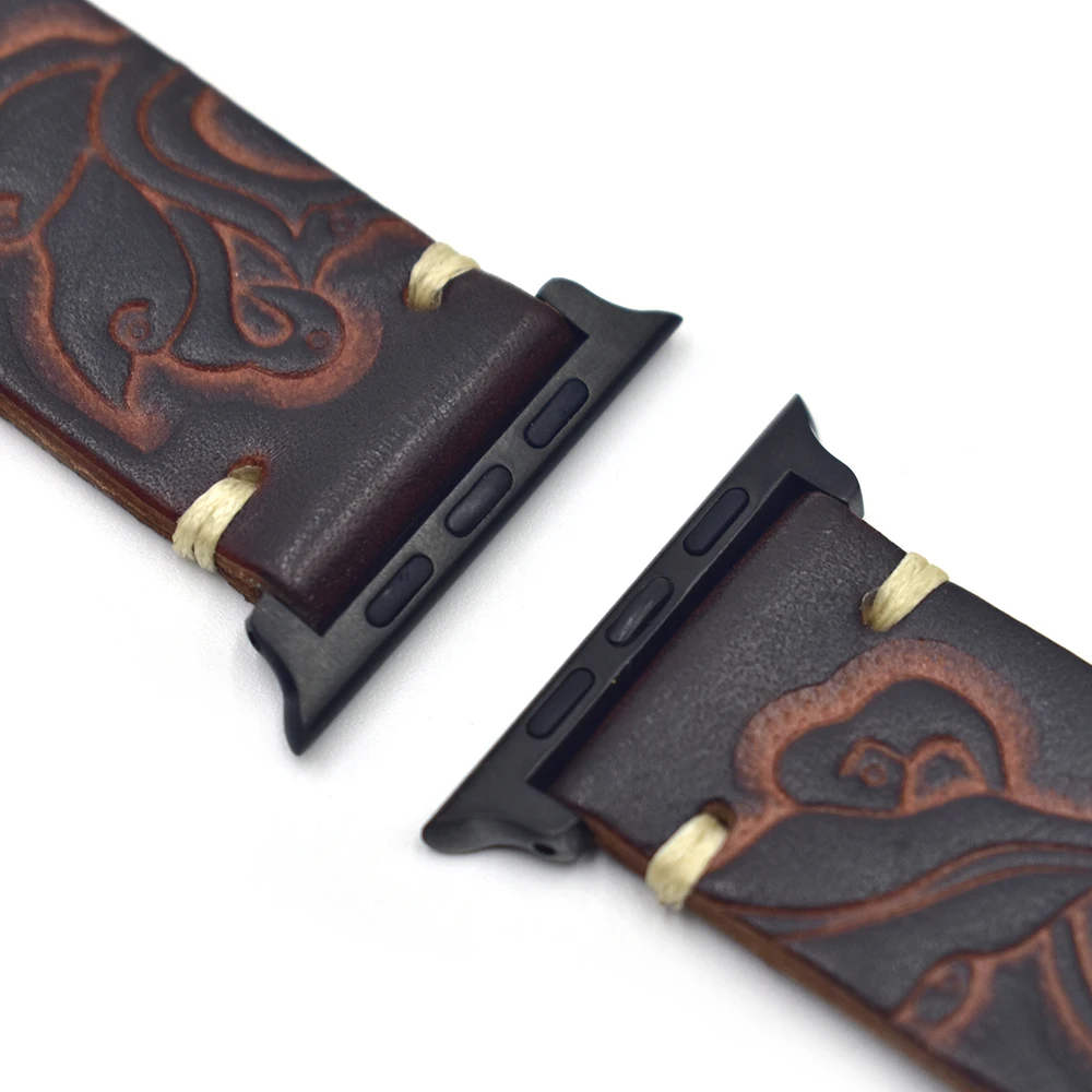 Vintage Leather Strap for Watch Band 38mm 42mm 40mm 44mm Watchband Replacement for Watch Series 4 3 2 1 Wist Bracelet