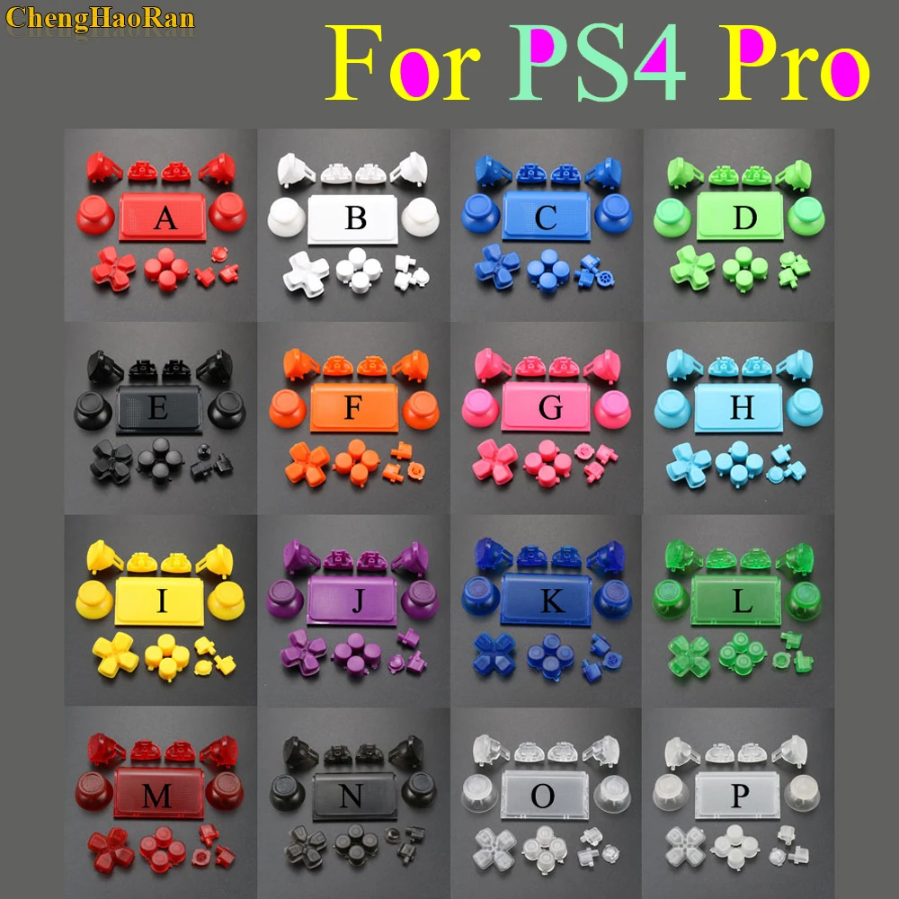 ChengHaoRan 2 комплекта L1 R1 L2 R2 триггерные кнопки Thumbstick cap для PS4 Pro контроллер для PS4 4,0 JDS 040 JDM 040 контроллер Butt
